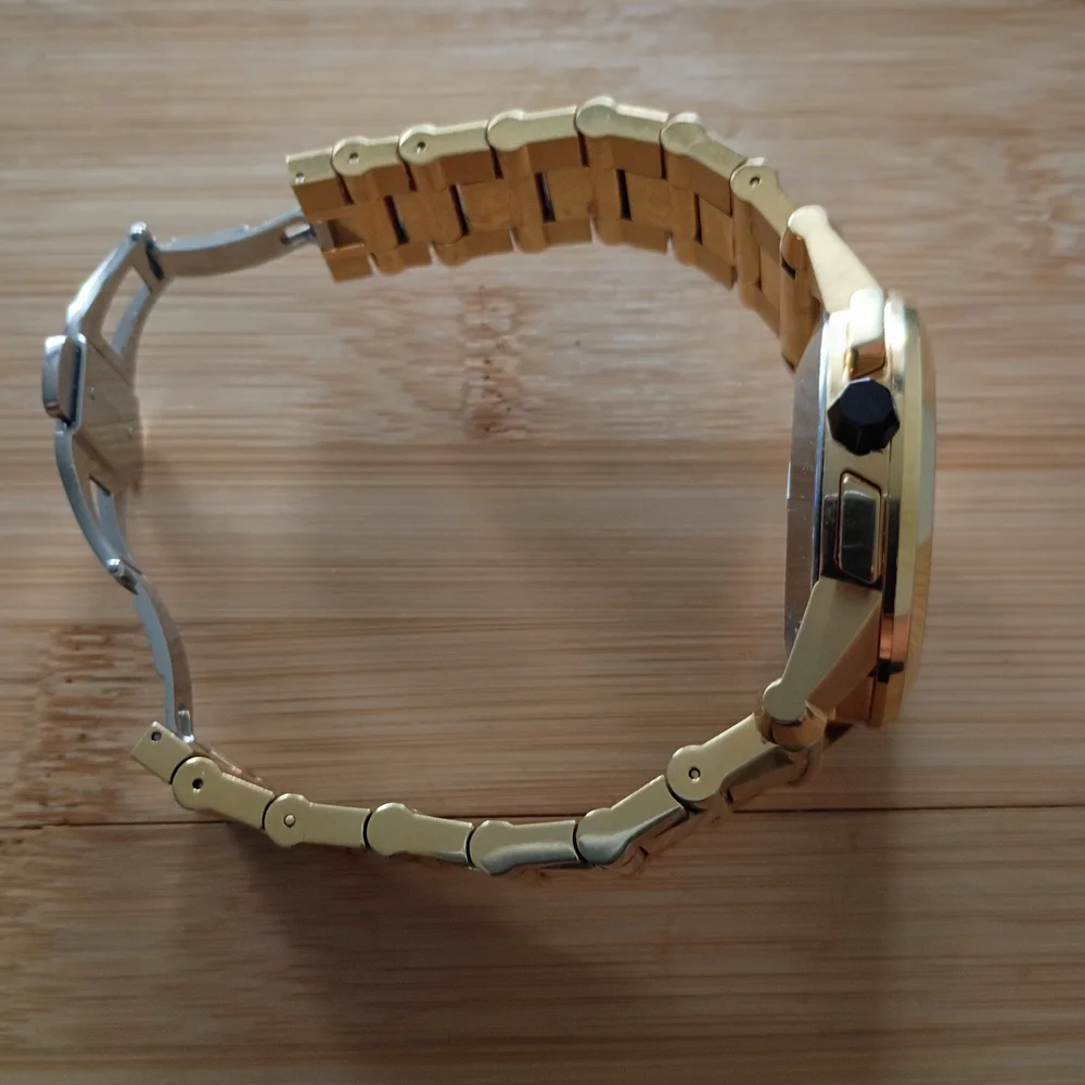 Movado Gold Watch CHRONOGRAPH VIZIO $2795 - Picture 9 of 13